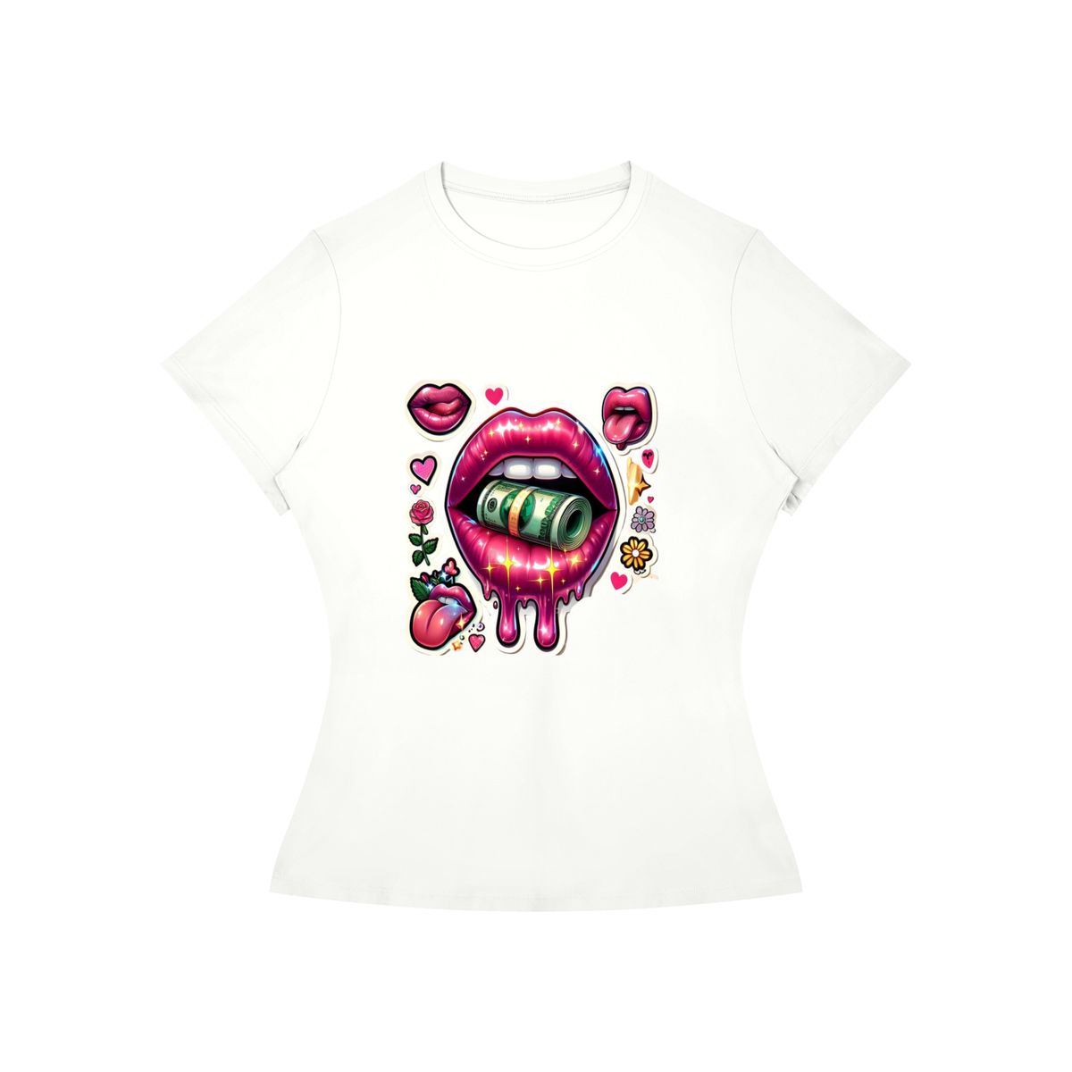 Kiss Me Lips Women’s Graphic Tee