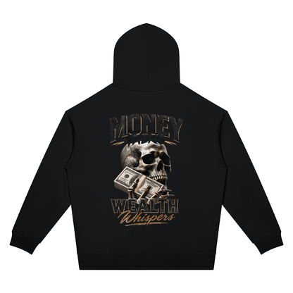 Money Talks, Wealth Whispers Two-Sided Graphic Hoodie