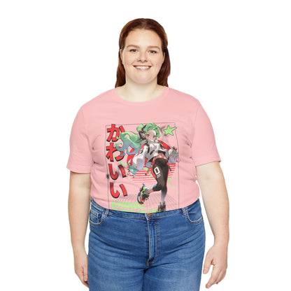 Anime Dreams Kawaii Tee — Neon Retro Anime Girl Graphic T-Shirt