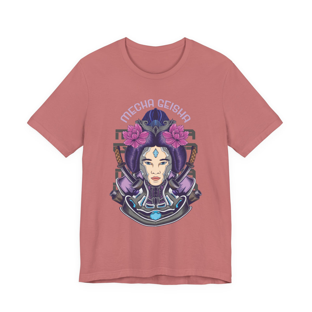 Mecha Geisha T-Shirt — Futuristic Asian-Inspired Graphic Tee