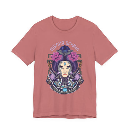 Mecha Geisha T-Shirt — Futuristic Asian-Inspired Graphic Tee