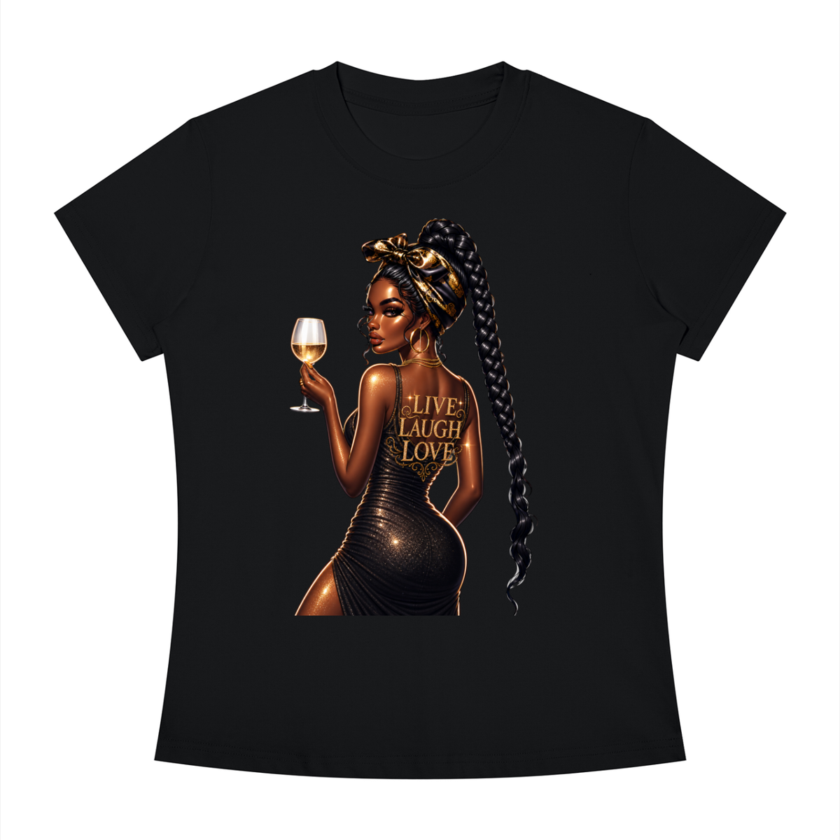 Live Love Laugh Women’s Slim-Fit Graphic Tee