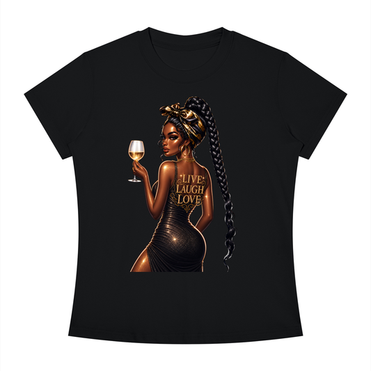 Live Love Laugh Women’s Slim-Fit Graphic Tee