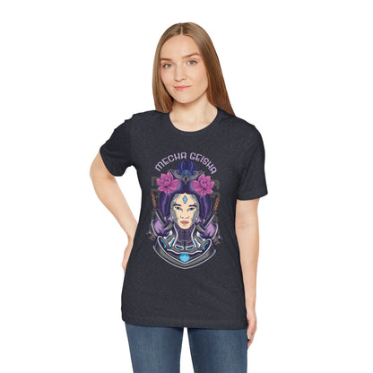 Mecha Geisha T-Shirt — Futuristic Asian-Inspired Graphic Tee