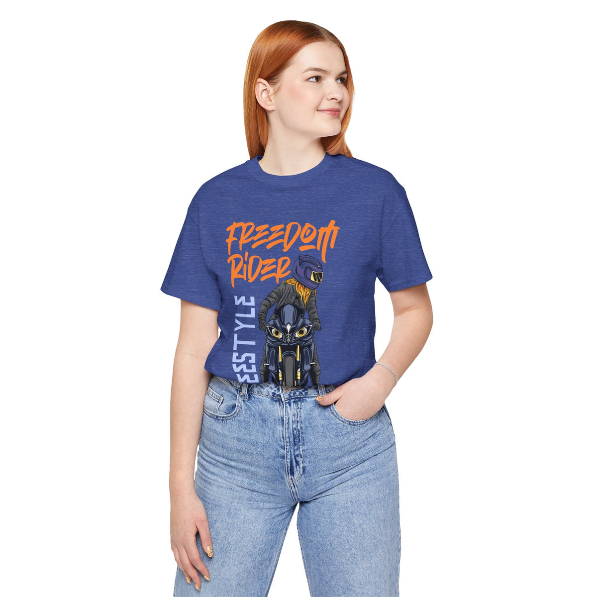 Freedom Rider Motorcycle Tee – "Freedom Rider" Streetstyle Biker T-Shirt