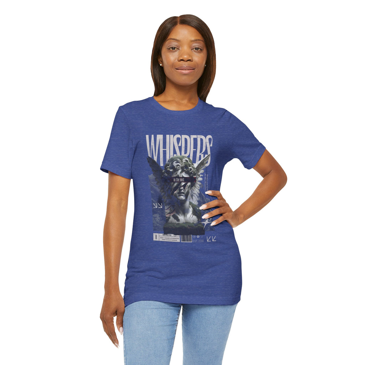 Whispers Angel Tee — Vintage Cherub Graphic T-Shirt