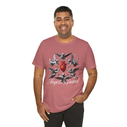Angel Guard T‑Shirt — Sacred Heart & Cherub Graphic Tee