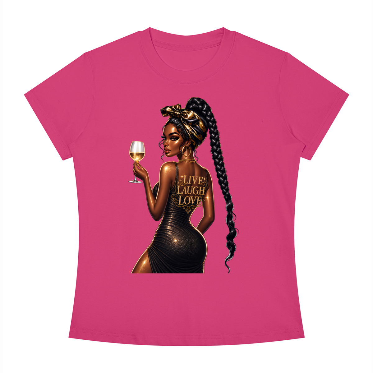 Live Love Laugh Women’s Slim-Fit Graphic Tee