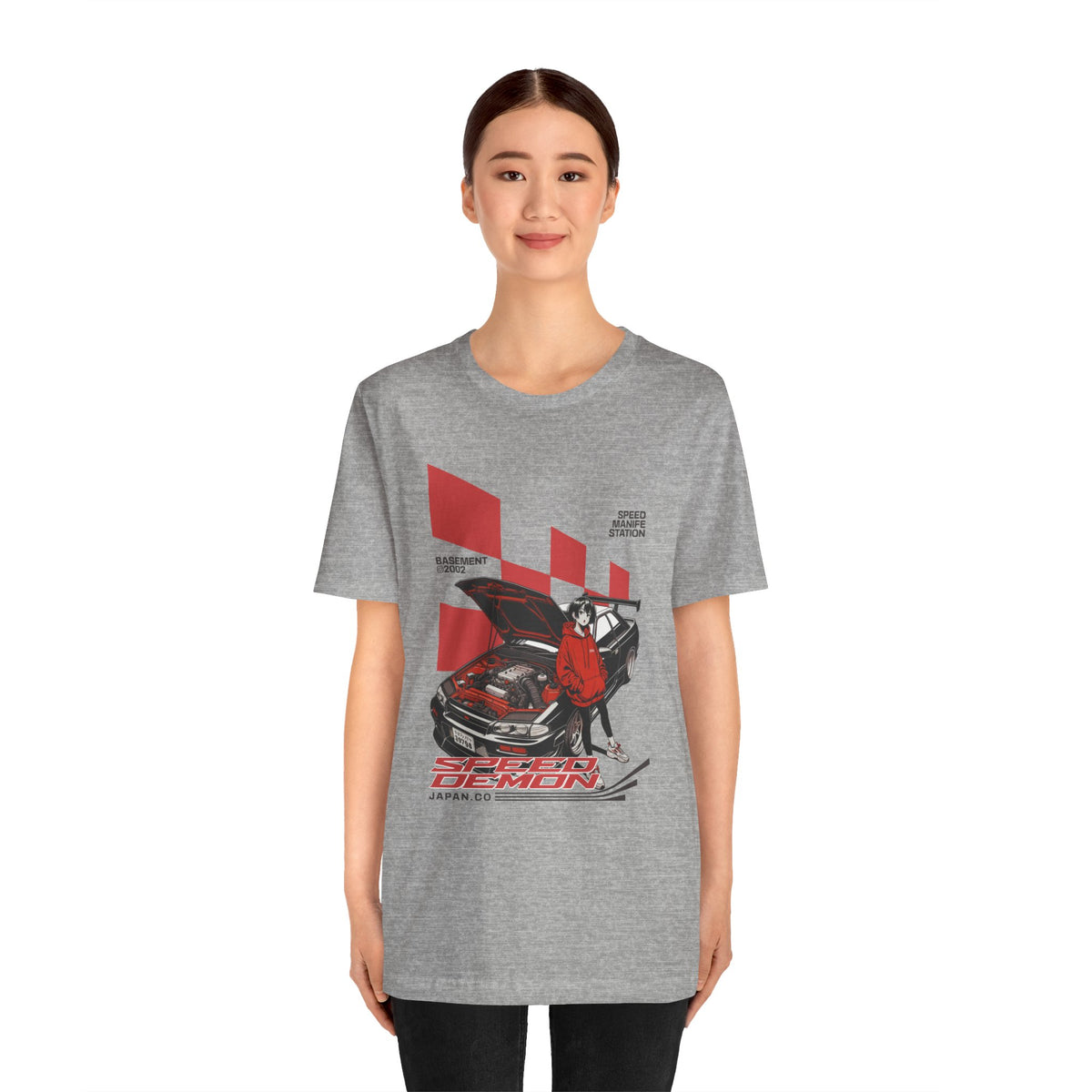 JDM Demon Street Racing T‑Shirt — Retro Car Anime Graphic Tee