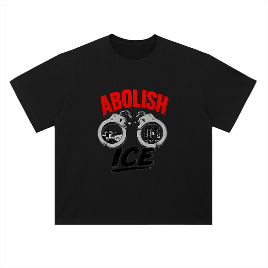 Abolish ICE Handcuffs Graphic Drop Shoulder Tee