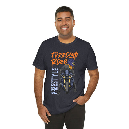 Freedom Rider Motorcycle Tee – "Freedom Rider" Streetstyle Biker T-Shirt