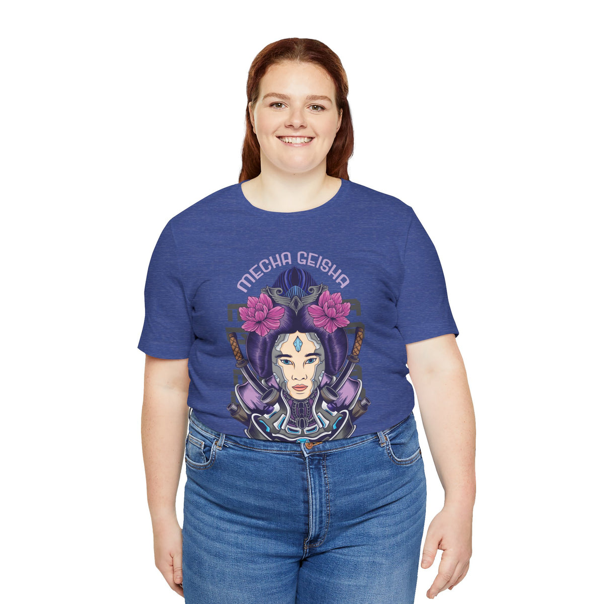 Mecha Geisha T-Shirt — Futuristic Asian-Inspired Graphic Tee