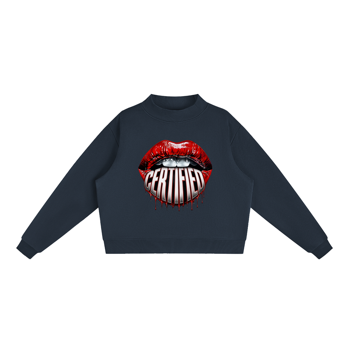Certified Lips Oversized Graphic Sweatshirt