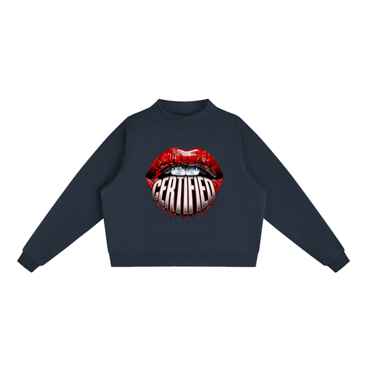Certified Lips Oversized Graphic Sweatshirt