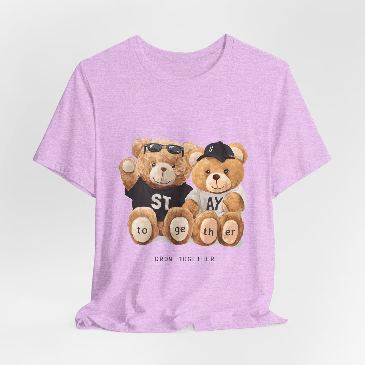 Teddy Bears "Stay Together" Graphic Tee — Cute Couple/Friendship Shirt