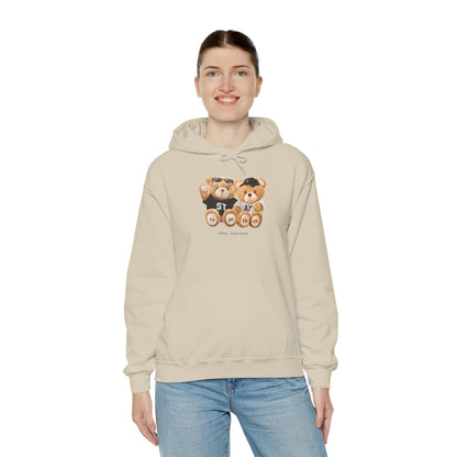 Teddy Bears 'STAY' Hoodie - Cute Couple Bear Graphic Sweatshirt