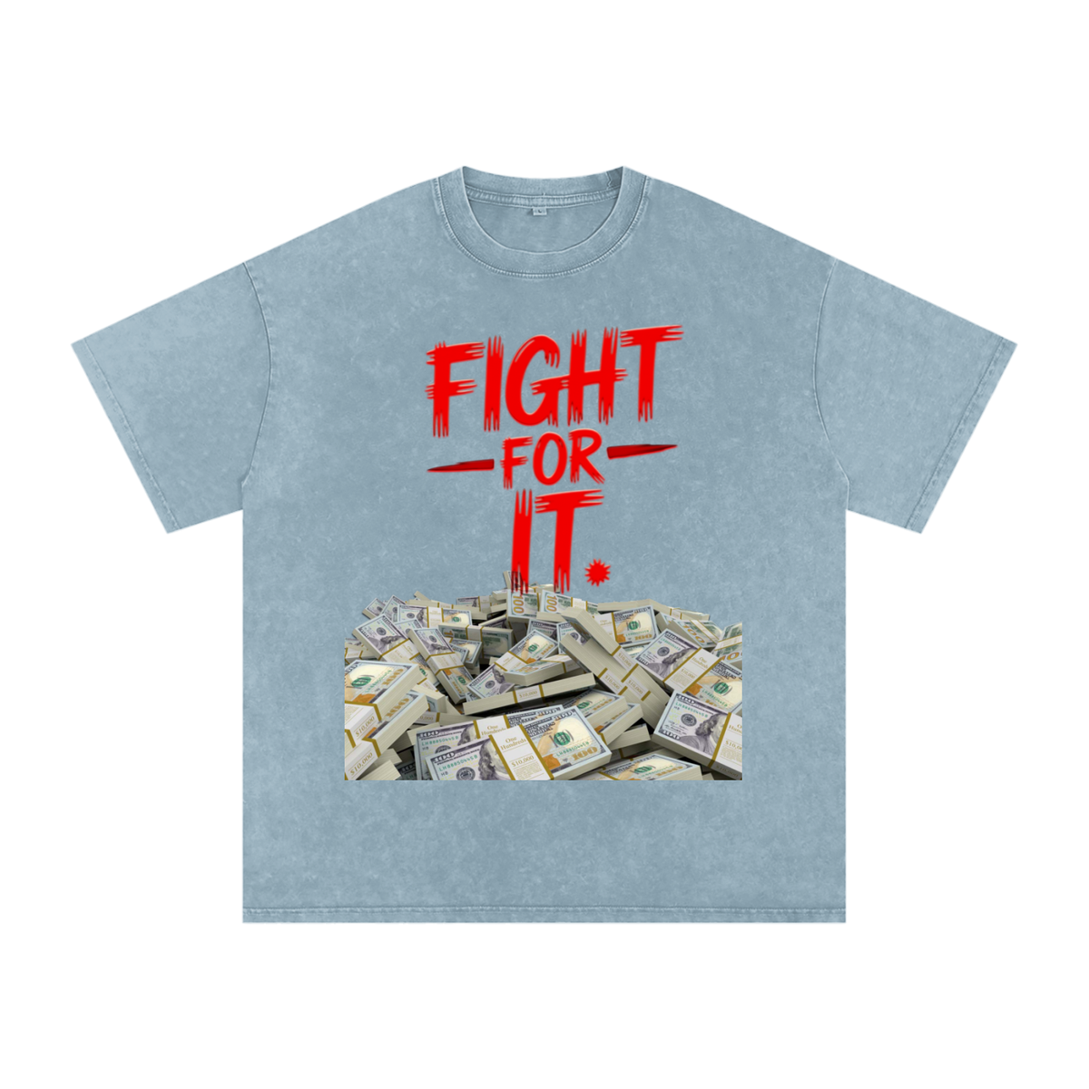 Fight for It Snow-Washed Cotton Graphic Tee