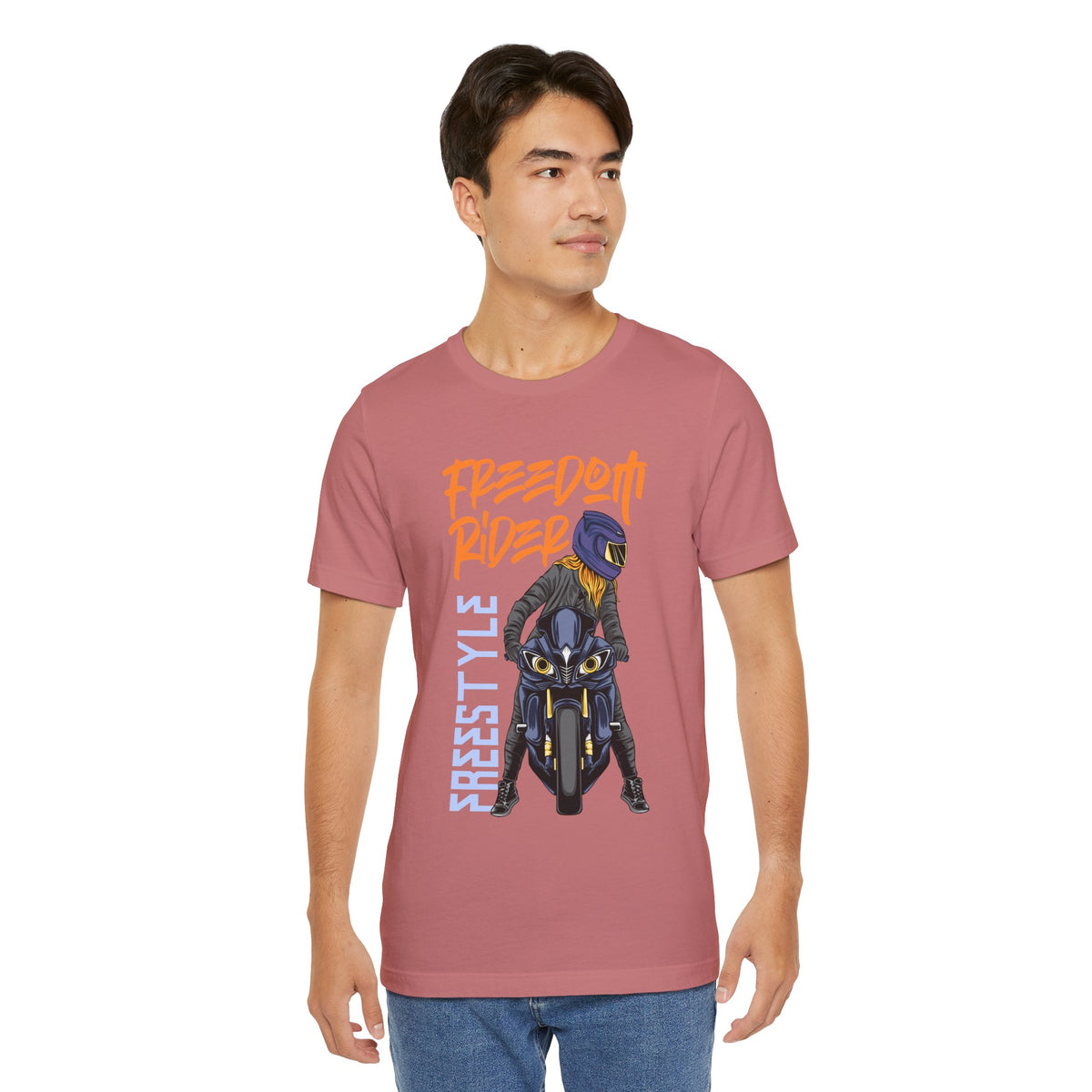 Freedom Rider Motorcycle Tee – "Freedom Rider" Streetstyle Biker T-Shirt