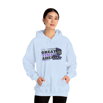 Great Times Ahead Hoodie — Positive Vintage Portrait Pullover