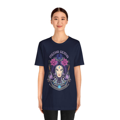 Mecha Geisha T-Shirt — Futuristic Asian-Inspired Graphic Tee