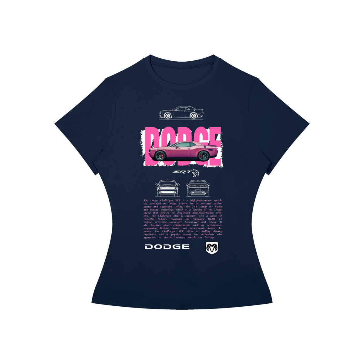 Dodge Challenger SRT Women’s Slim-Fit Graphic Tee