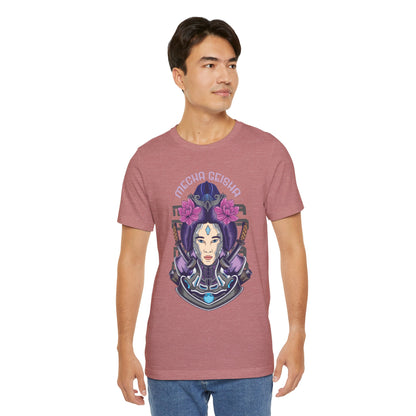 Mecha Geisha T-Shirt — Futuristic Asian-Inspired Graphic Tee