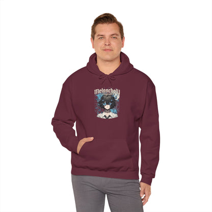 Anime Catgirl Hoodie — "Midnight" Kawaii Graphic Pullover