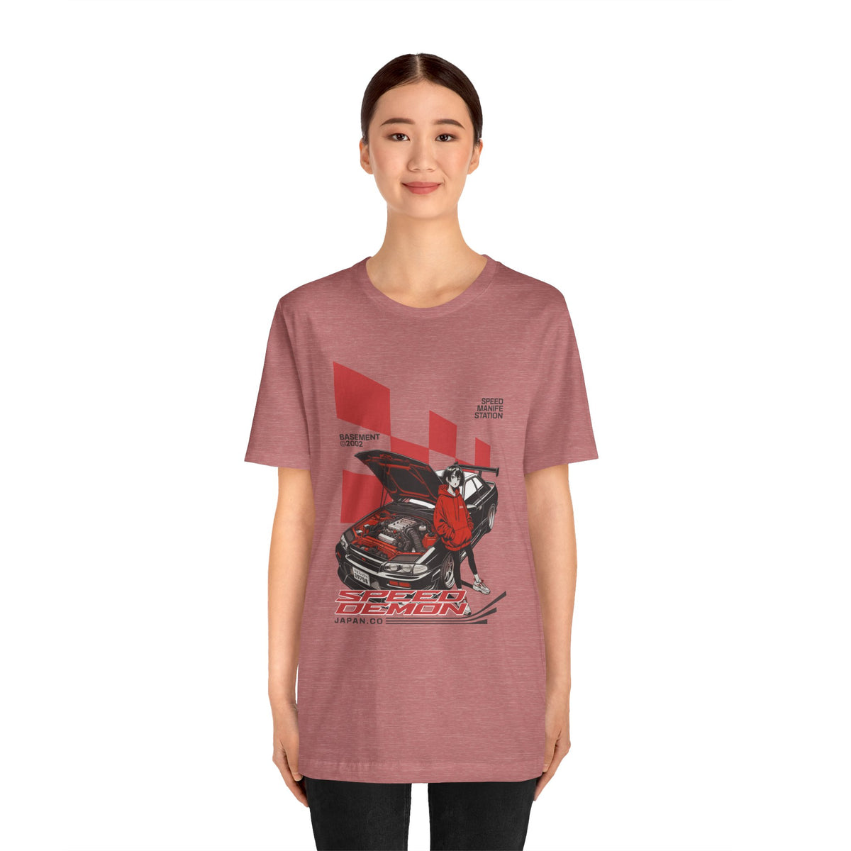 JDM Demon Street Racing T‑Shirt — Retro Car Anime Graphic Tee