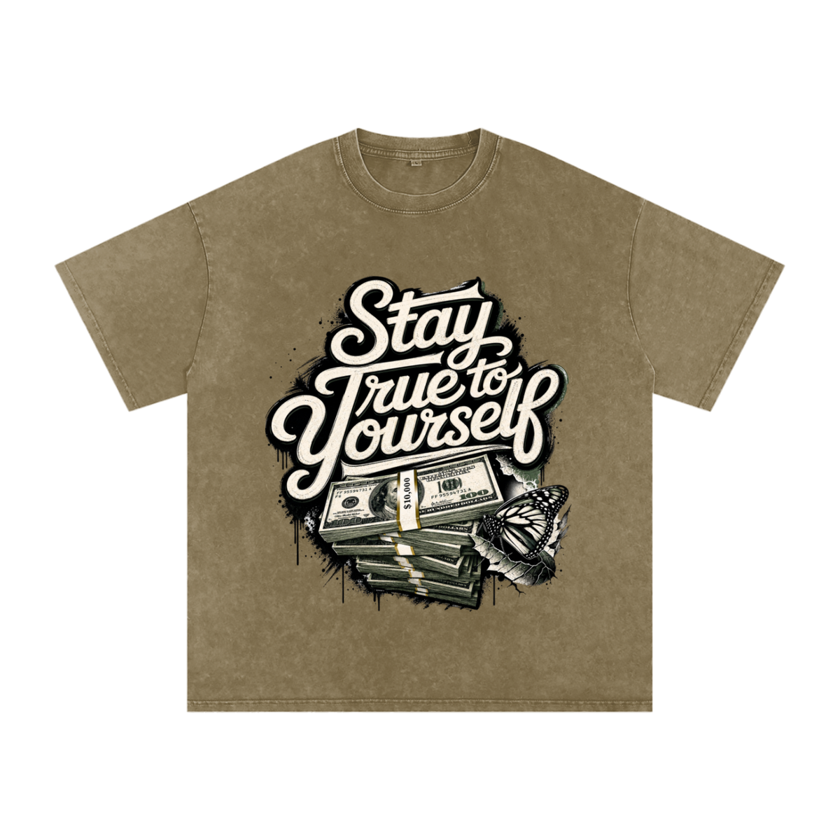 Stay True to Yourself Snow-Washed Cotton Tee