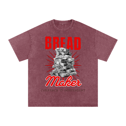 Bread Maker Snow-Washed Cotton Graphic Tee