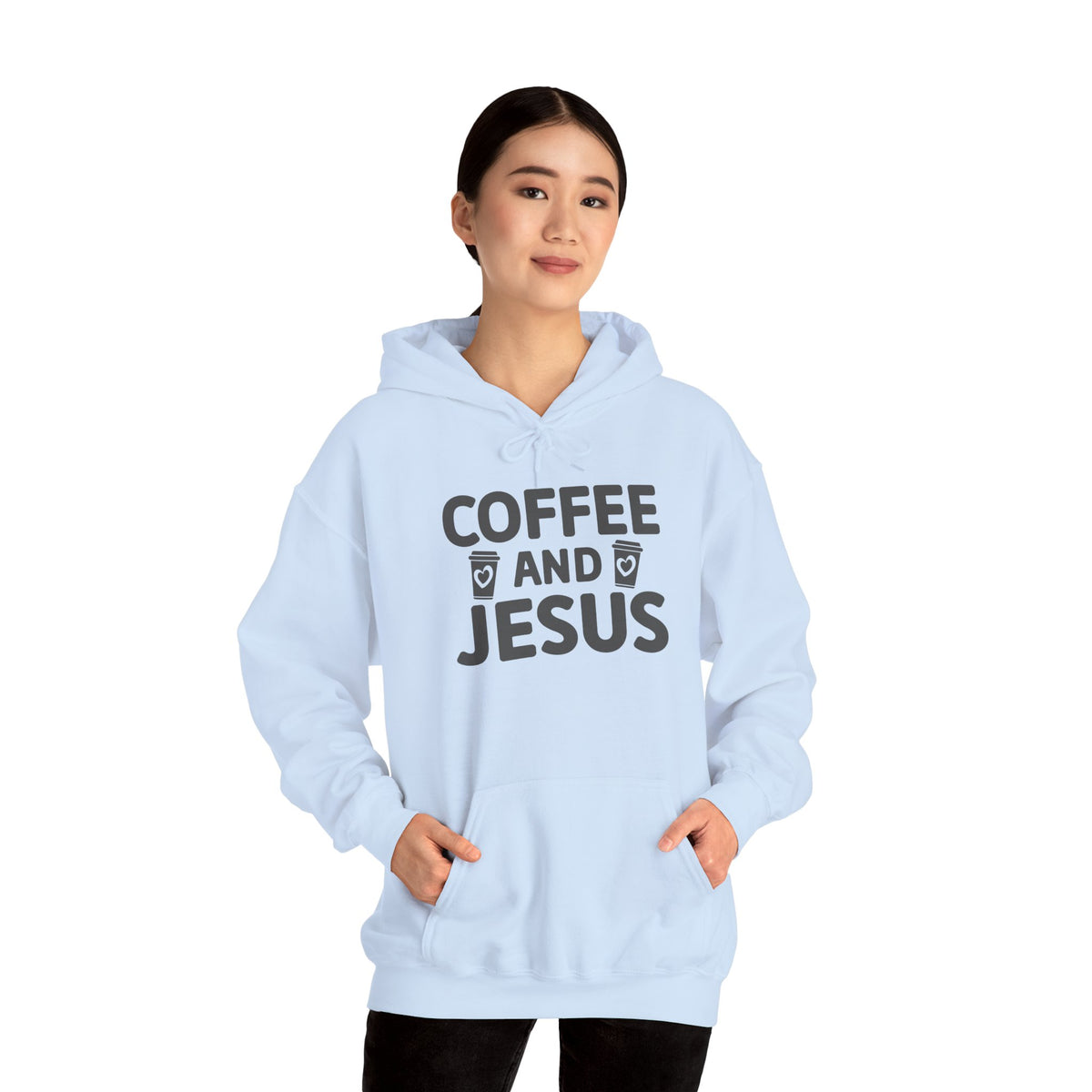 Coffee and Jesus Hoodie — Christian Faith Pullover for Coffee Lovers