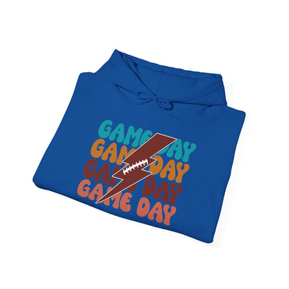 Football Thunderbolt Game Day boxy Graphic Tee