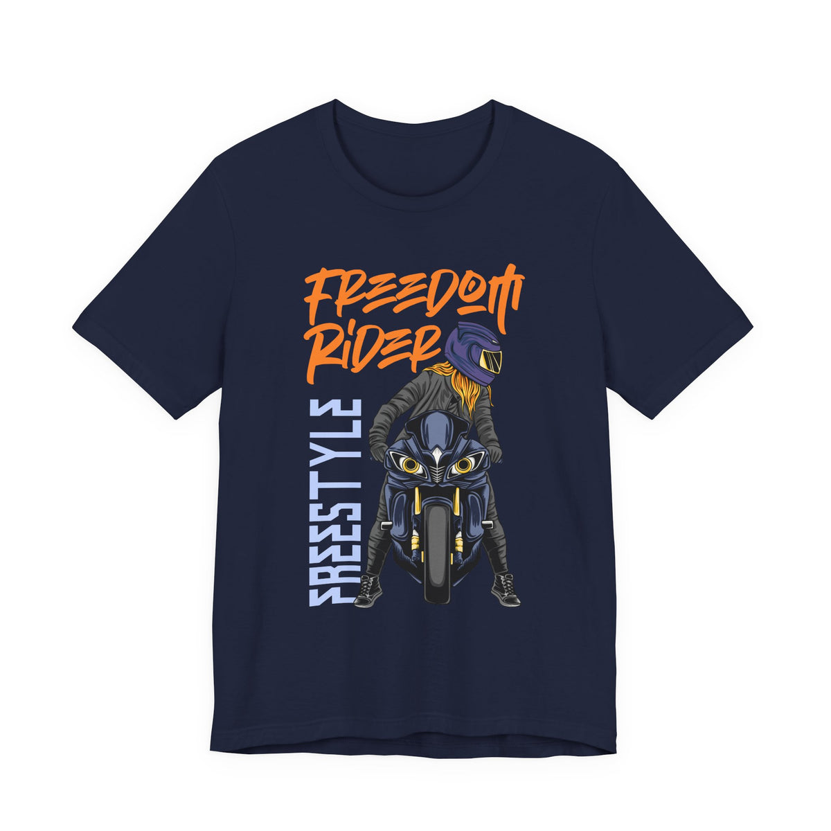 Freedom Rider Motorcycle Tee – "Freedom Rider" Streetstyle Biker T-Shirt