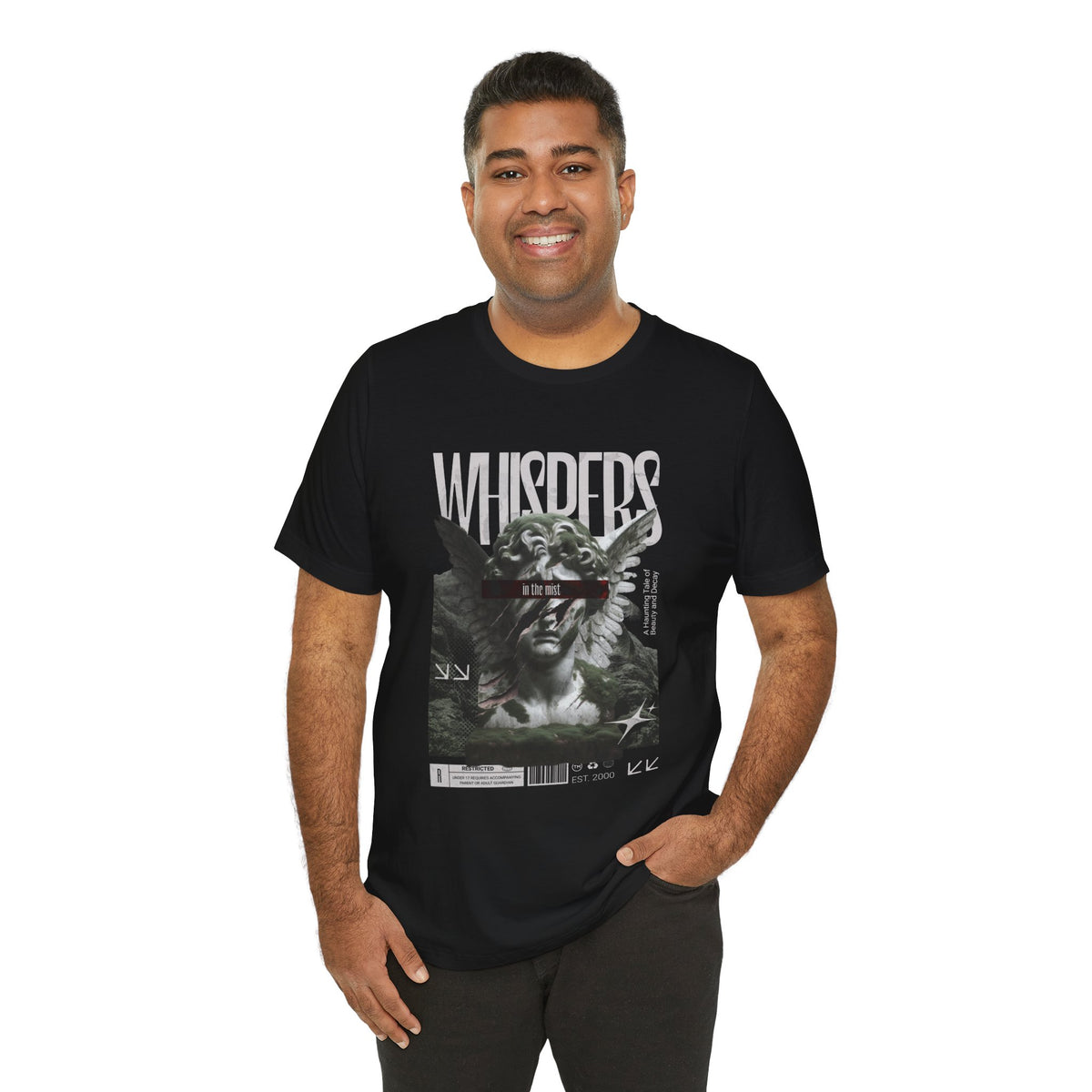 Whispers Angel Tee — Vintage Cherub Graphic T-Shirt