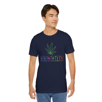 Cannabis Elemental Tee — Graphic Marijuana Leaf Science Shirt