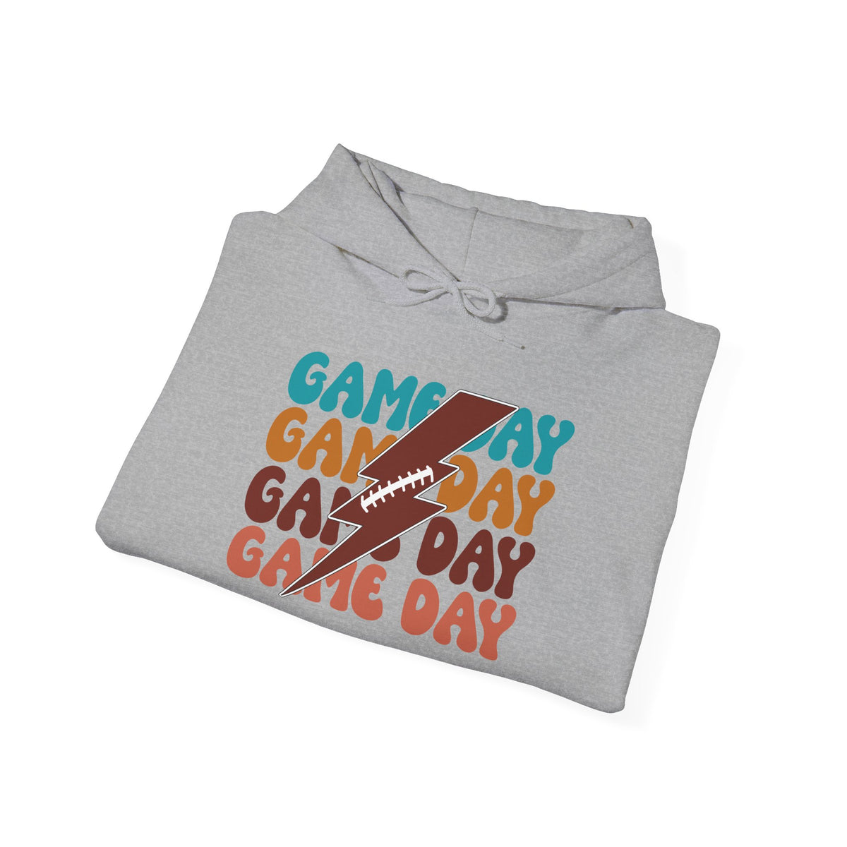 Football Thunderbolt Game Day boxy Graphic Tee
