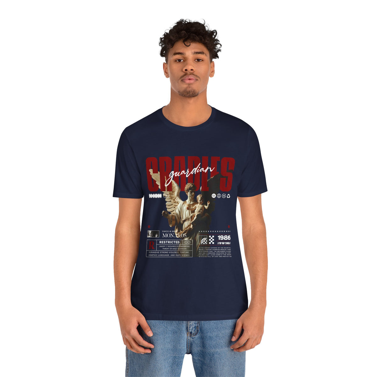 Guardian Angels Graphic Tee — 'Bodies' Vintage Statue Streetwear Shirt