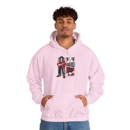 Anime Streetwear Red-Jacket Angel Hooded Sweatshirt