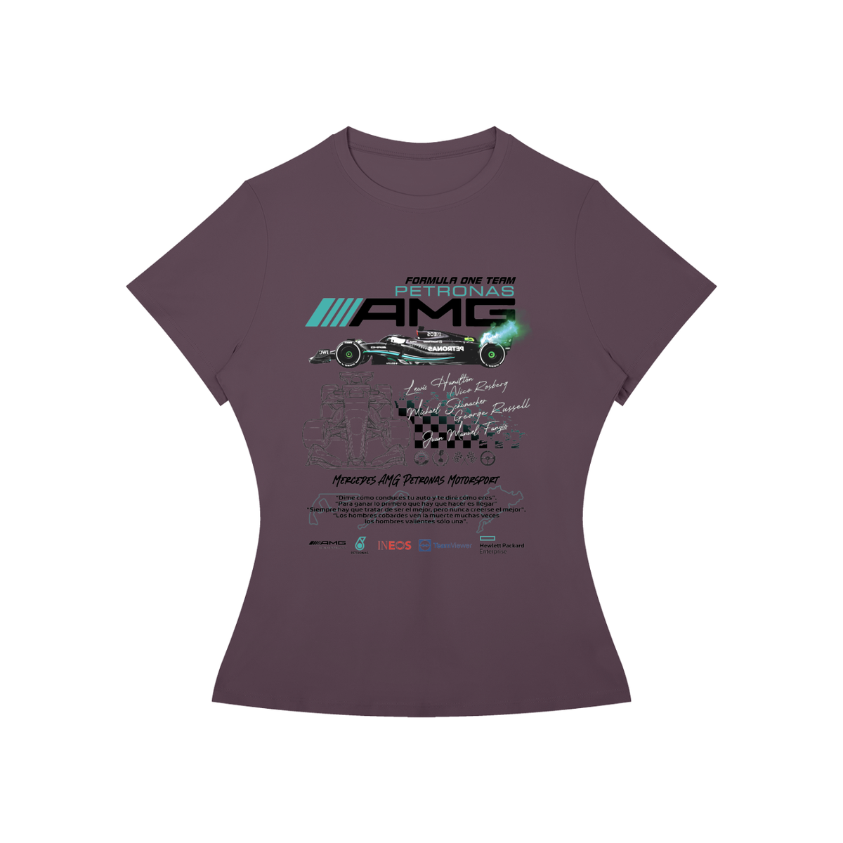 Mercedes AMG F1 Women’s Slim-Fit Graphic Tee