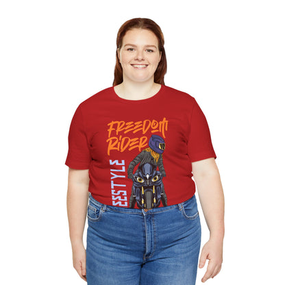 Freedom Rider Motorcycle Tee – "Freedom Rider" Streetstyle Biker T-Shirt