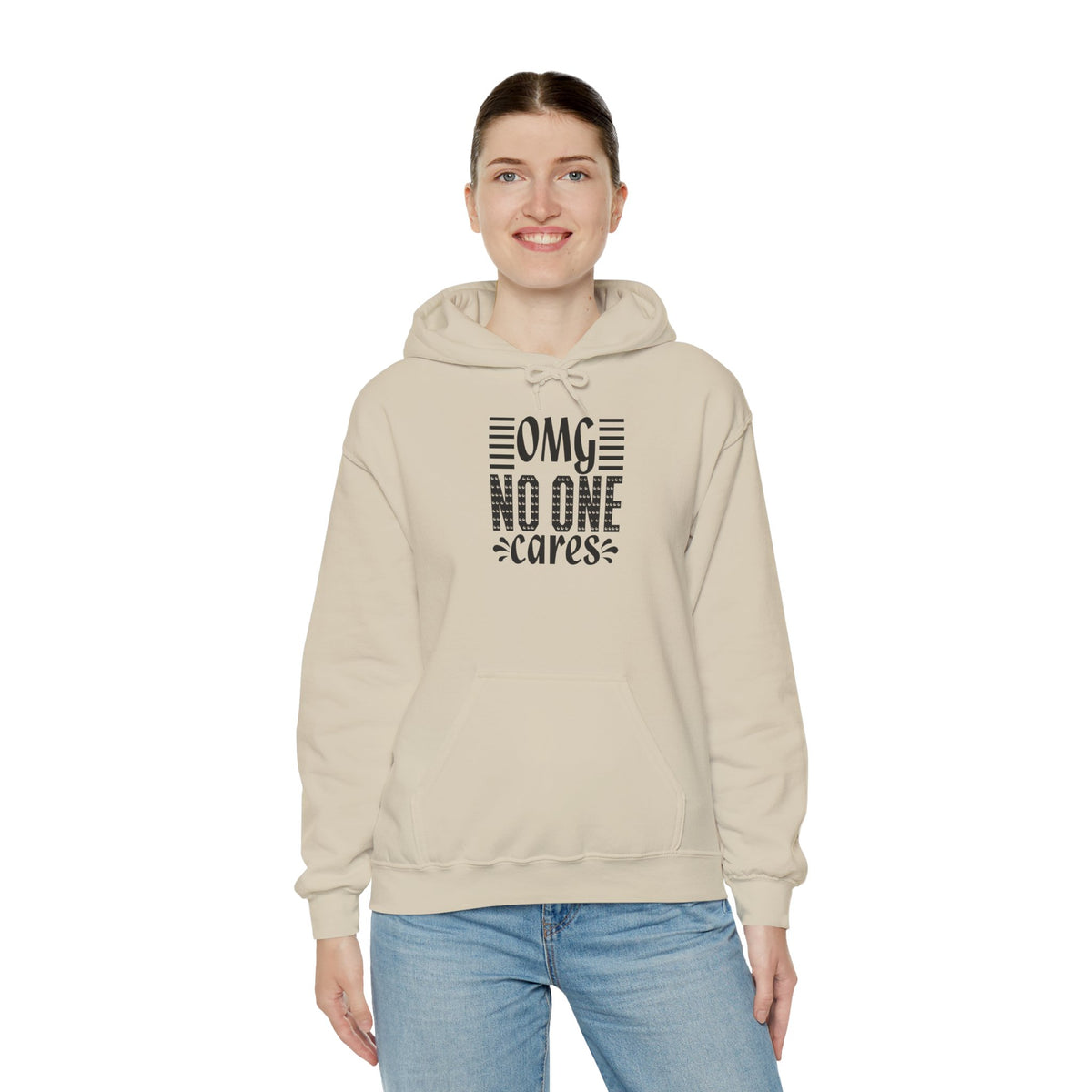 OMG No One Cares Hooded Sweatshirt