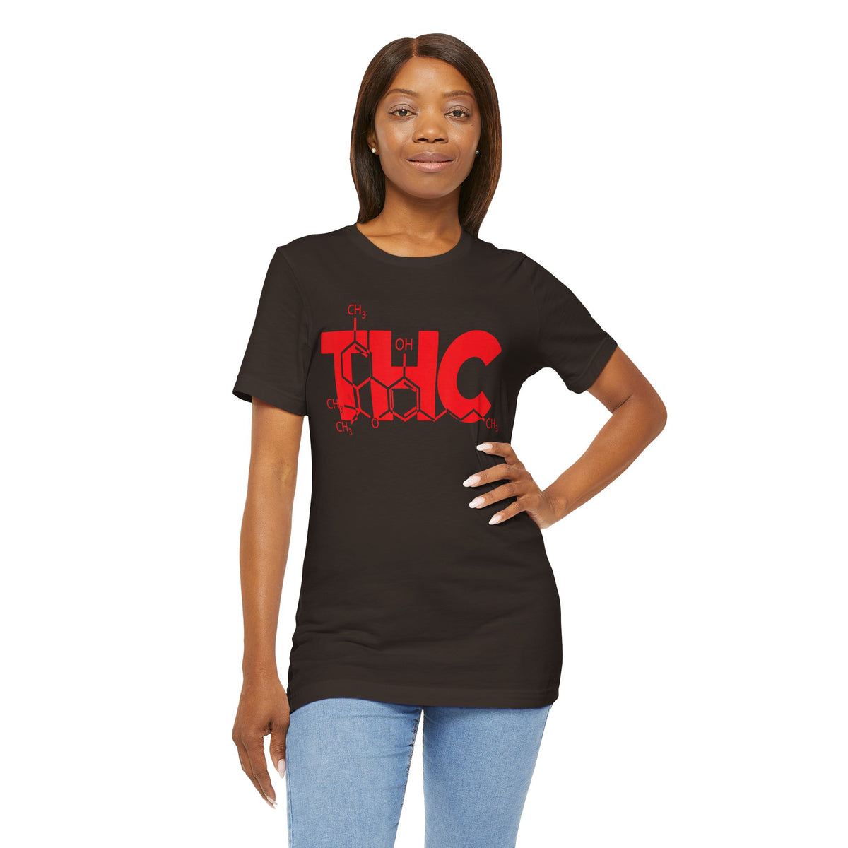 THC Molecule T-Shirt — Chemistry Graphic Cannabis Tee