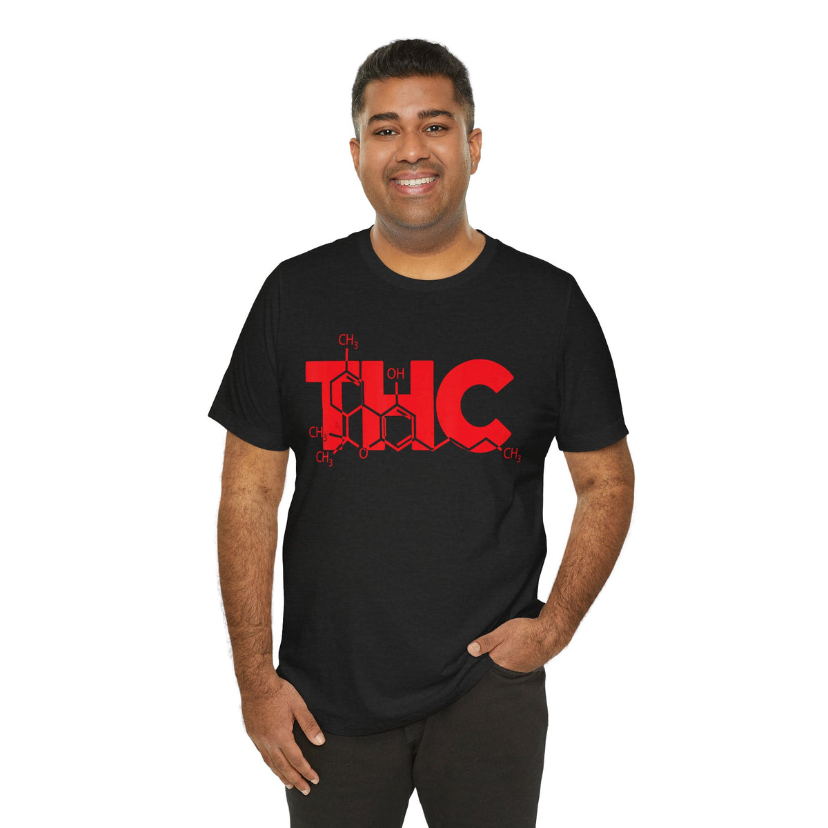 THC Molecule T-Shirt — Chemistry Graphic Cannabis Tee