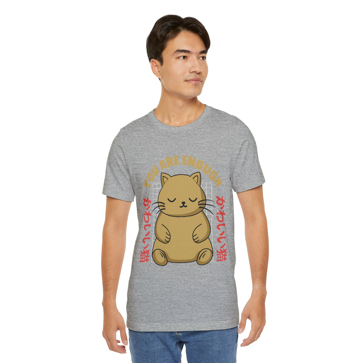 You Are Enough Cat T-Shirt — Kawaii Japanese Cute Cat Tee