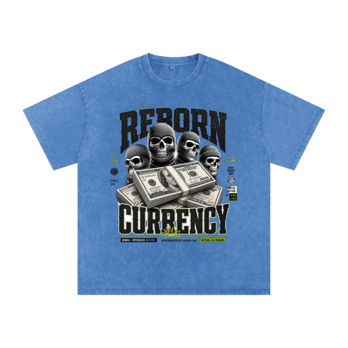 Reborn Currency Snow-Washed Cotton Graphic Tee