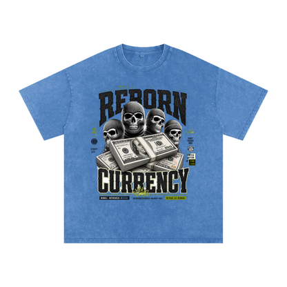 Reborn Currency Snow-Washed Cotton Graphic Tee
