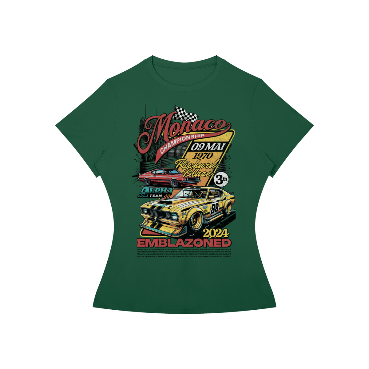 Monaco Muscle Car Championship Women’s Slim-Fit Tee