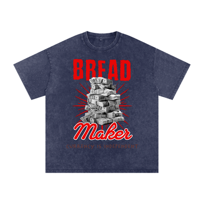 Bread Maker Snow-Washed Cotton Graphic Tee