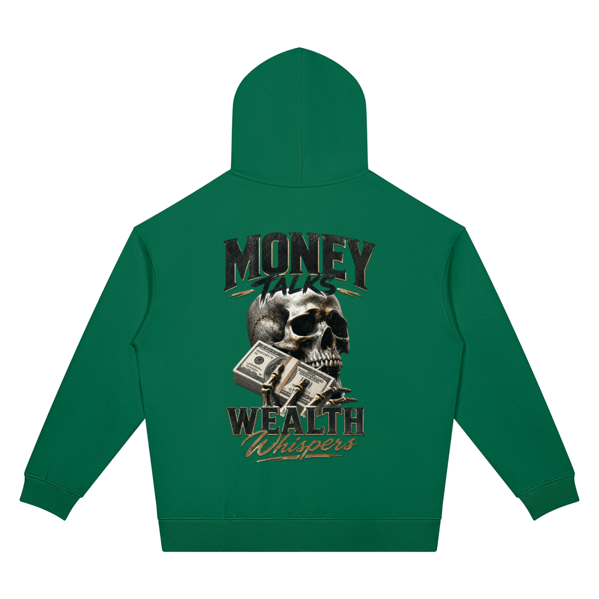 Money Talks, Wealth Whispers Two-Sided Graphic Hoodie