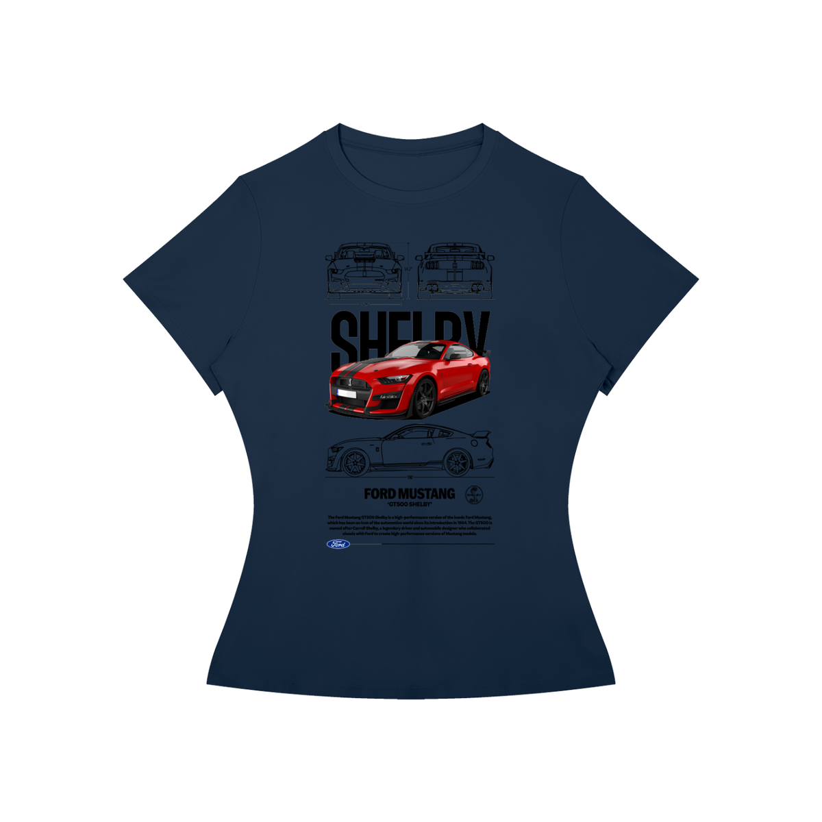 Ford Mustang Shelby GT Women’s Slim-Fit Tee